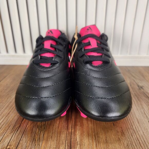 Adidas Goletto VIII FG Junior Size 3 Black Pink Athletic Soccer Cleats GX6907 - Picture 3 of 11